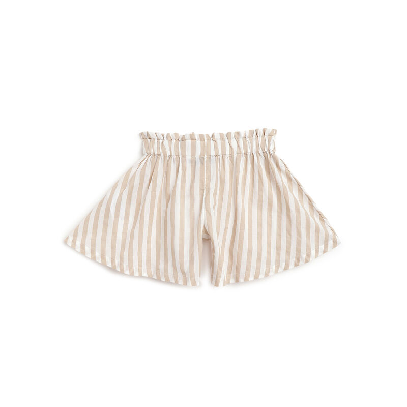 Girls Natural Striped Shorts image number null